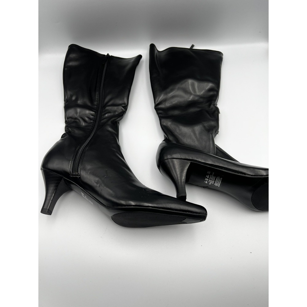 Vintage Tribeca Kenneth Cole Size 7.5M Womens Black Zip Up Boot W/DEFECTS